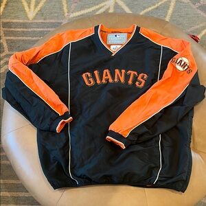 Sf Giants Genuine Merchandise Black and Orange Pullover
